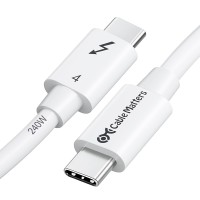 Cable Matters Thunderbolt 4 Cable – 1m, 40Gbps, 240W PD